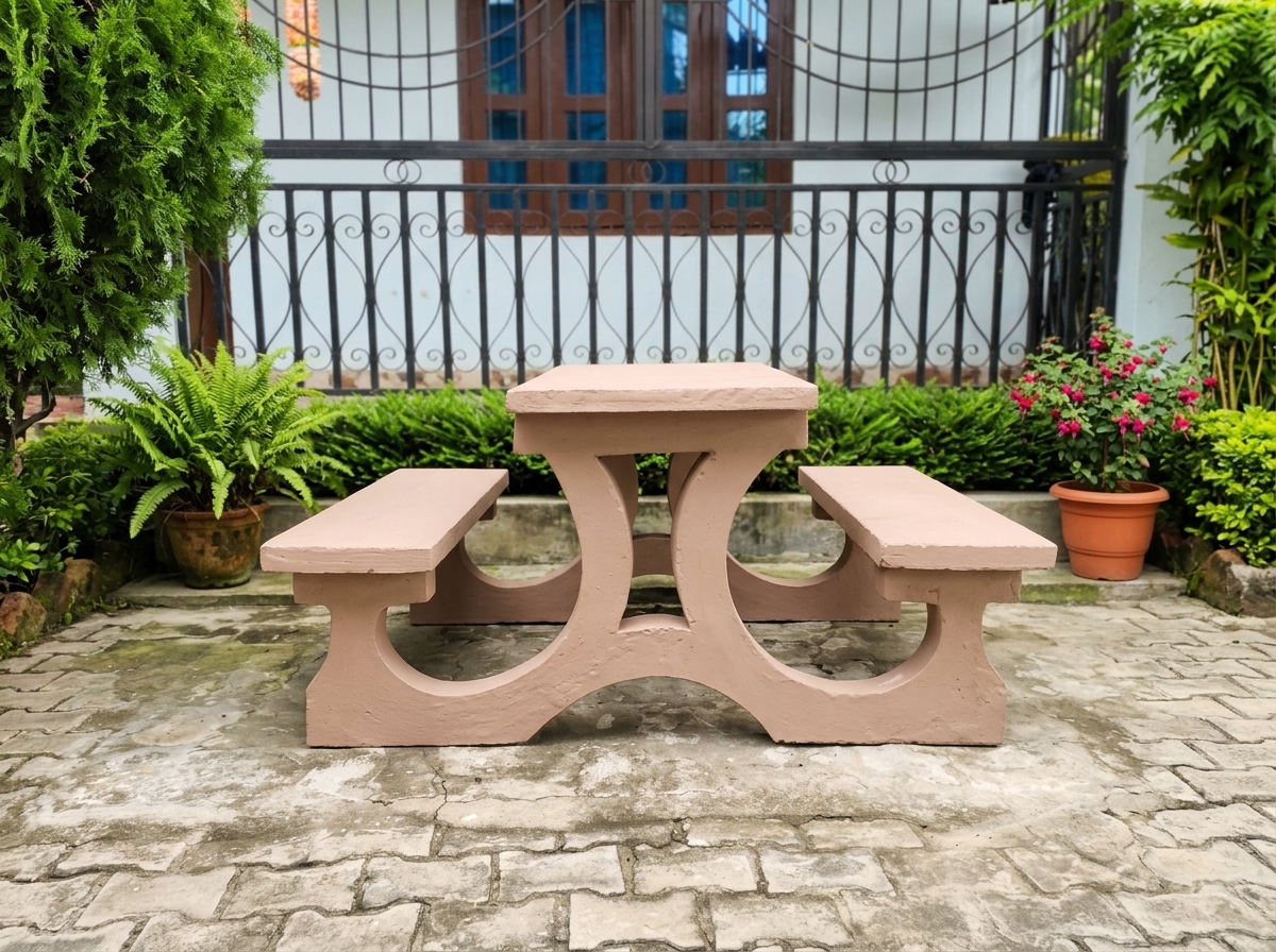 Eco-Friendly RCC Concrete Table Set by Dipak Suppliers
